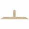 Ekena Millwork Portland Rough Sawn Timber Gable Bracket, Douglas Fir, 48"W x 16"H x 4"D x 4"F, 8/12 Pitch GBW048X16X0404POR00RDF - alternate 1